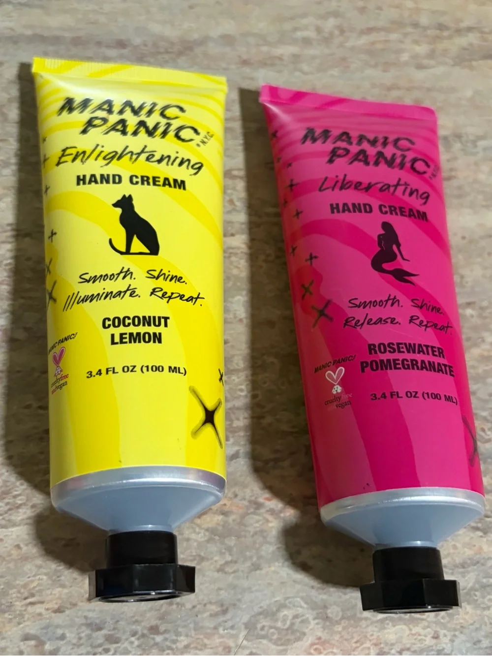 Manic Panic Enlightening Coconut Lemon & Liberating Rosewater Pomegranate Cream